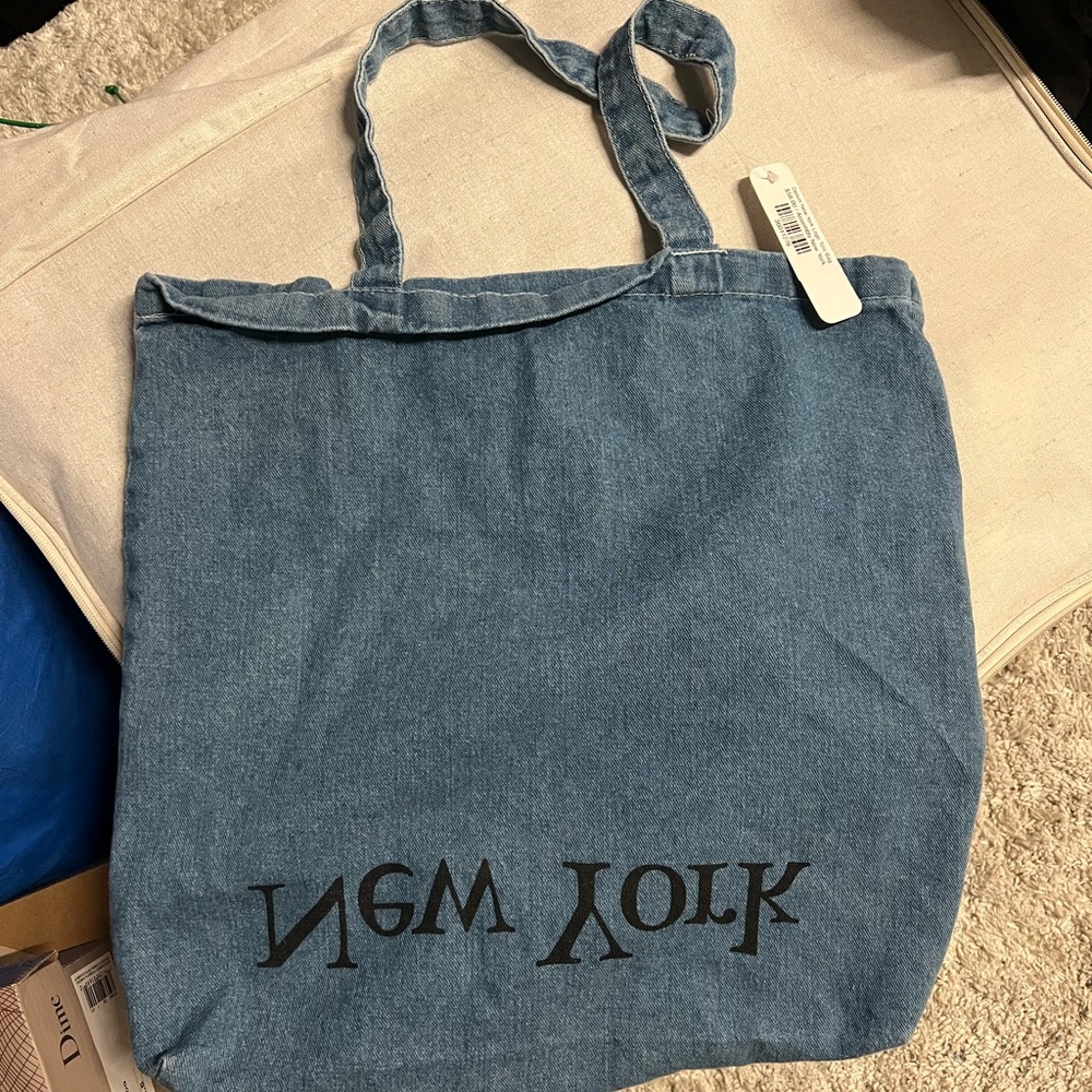 NWT Assembly New York Denim Tote Bag